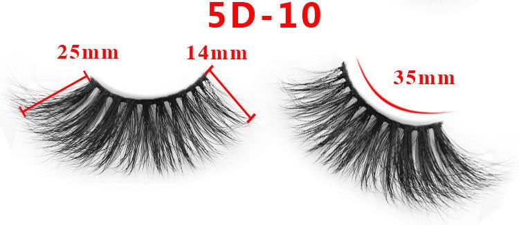 length of mink lashes 10