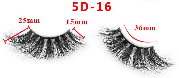 length of mink lashes 16