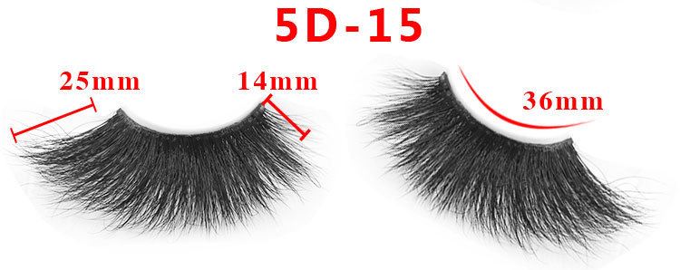 length of mink lashes 15