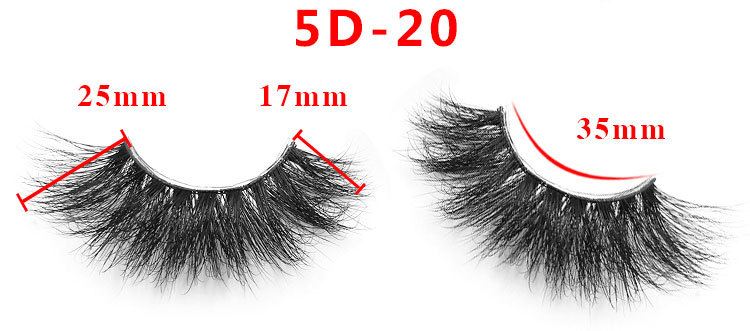 length of mink lashes 20