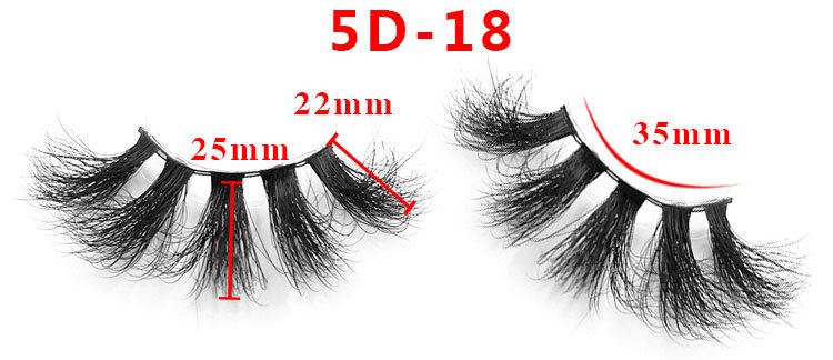 length of mink lashes 18