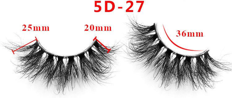length of mink lashes 27
